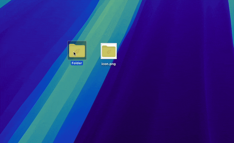 How to reset a folder icon to default finder icon on mac - GIF